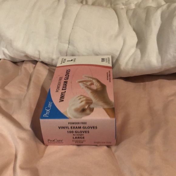 ProCure Vinyl Latex-Free And Powder-Free Exam Gloves (100) Size L PC520(New) - Picture 5 of 7
